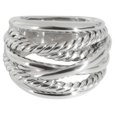 Pre-owned David Yurman Sterling Silver Crossover Ring In Multiple