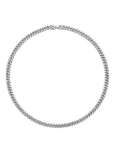 David Yurman Sterling Silver Curb Chain Necklace