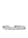 David Yurman 9mm Twisted Cable Cuff In Silver