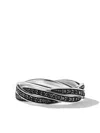 David Yurman Sterling Silver Cable Twist Diamond Ring In Silver