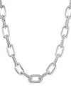 David Yurman Sterling Silver Madison Diamond Chain Necklace In Silver