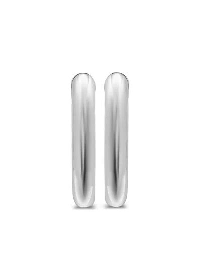 David Yurman Sterling Silver Dy Madison® Hoop Earrings In Metallic