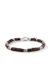 David Yurman 6mm Hex Spiritual Bead Bracelet In Brown