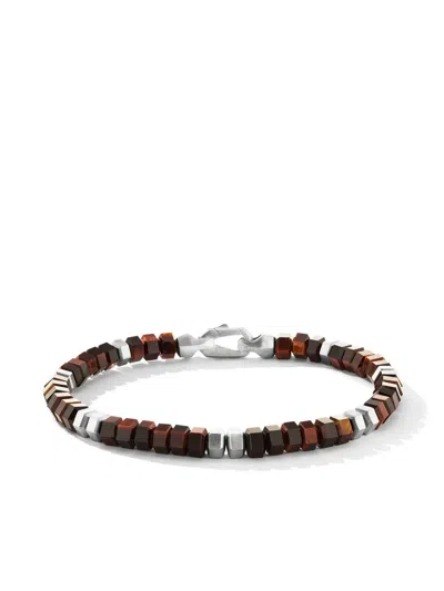 David Yurman 6mm Hex Spiritual Bead Bracelet In Red Tiger's Eye