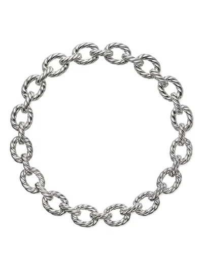 David Yurman Sterling Silver Oval-link Necklace