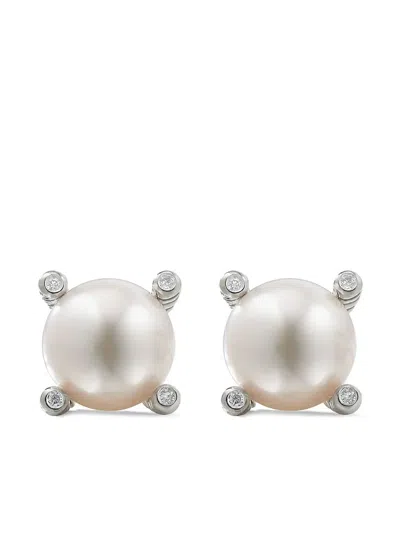 David Yurman Ohrstecker Mit Diamanten In Silver