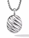 David Yurman Sculpted Sterling Silver Locket In Silver