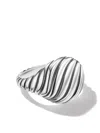 David Yurman Sculpted Cable Pinky Ring In Silver