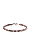 David Yurman Sterling Silver Spiritual Beads Bracelet In Brown