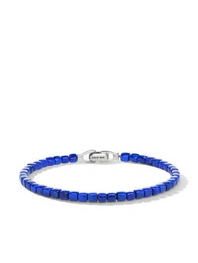 David Yurman Sterling Silver Spiritual Lapis Lazuli Bracelet