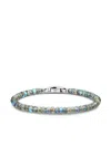 David Yurman Sterling Silver Spiritual Beads Faceted Labradorite Bracelet In Silver