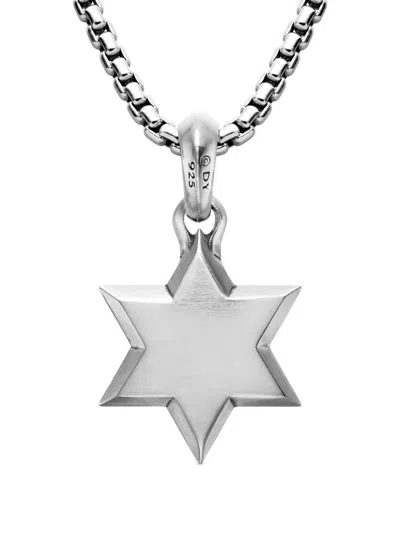 David Yurman Sterling Silver Star Of David Amulet In White