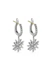 David Yurman Crystal-embellished Pendant Earrings In Silver