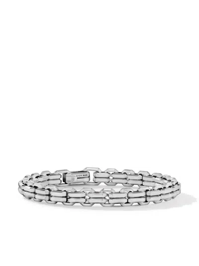 David Yurman Streamline Double Heirloom Chain Bracelet In Silver