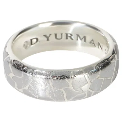 Pre-owned David Yurman Sterling Silver Streamline Meteorite Band In Multi