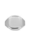 David Yurman Sterling Silver Streamline Signet Ring (14mm) In Silver