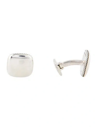 Pre-owned David Yurman Streamline Cushion Cufflinks In Multi