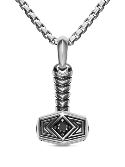 David Yurman Thor Hammer Amulet In Green