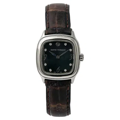 Pre-owned David Yurman Thoroughbred T304-xsst Mop Dial Ss Womens Watch 25x25mm In Multiple