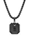David Yurman Titanium Octagonal Amulet Pendant In Black