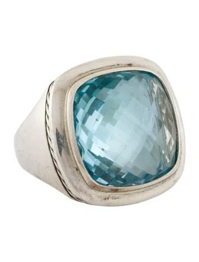 Pre-owned David Yurman Topaz Albion Cocktail Ring In Multi