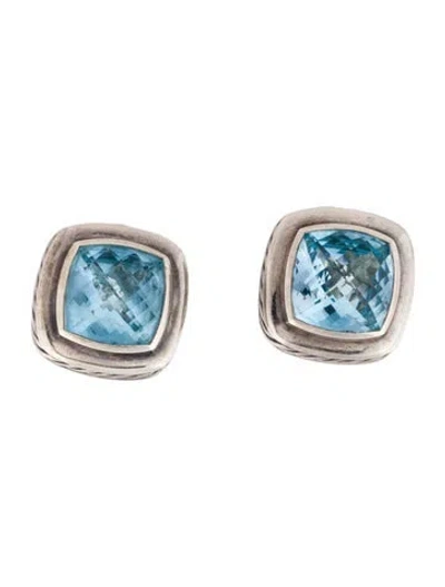 Pre-owned David Yurman Topaz Albion Earclips In Multi