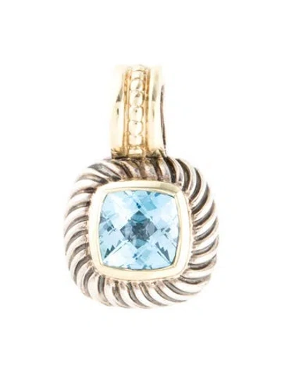 Pre-owned David Yurman Topaz Albion Enhancer Pendant In Multi