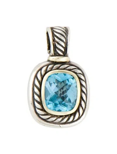 Pre-owned David Yurman Topaz Albion Enhancer Pendant In Multicolor