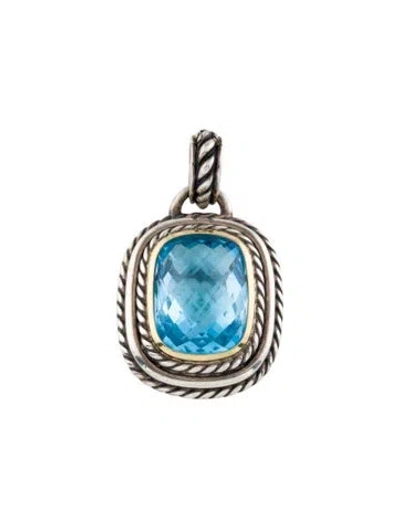 Pre-owned David Yurman Topaz Albion Pendant In Multi