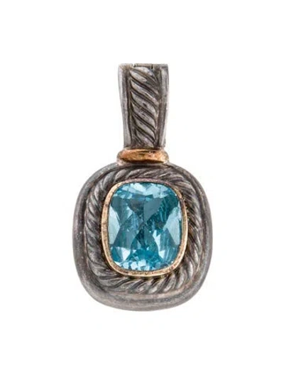 Pre-owned David Yurman Topaz Albion Pendant In Multi