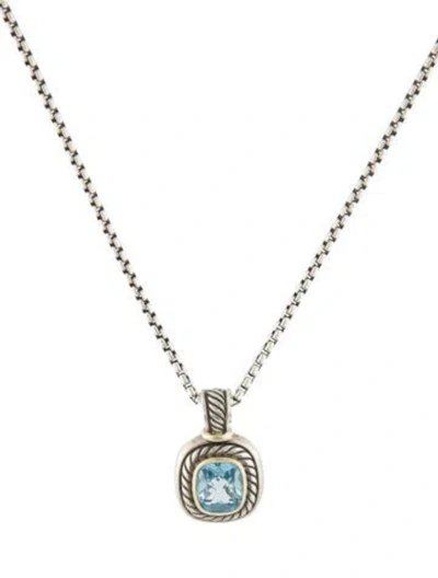Pre-owned David Yurman Topaz Albion Pendant Necklace, 20" In Multi