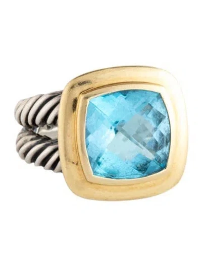 Pre-owned David Yurman Topaz Albion Ring In Multicolor