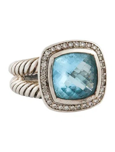 Pre-owned David Yurman Topaz & Diamond Albion® Ring In Multi