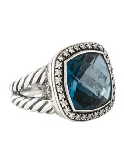Pre-owned David Yurman Topaz & Diamond Albion® Ring In Multi