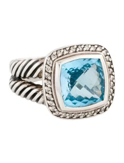 Pre-owned David Yurman Topaz & Diamond Albion® Ring In Multi