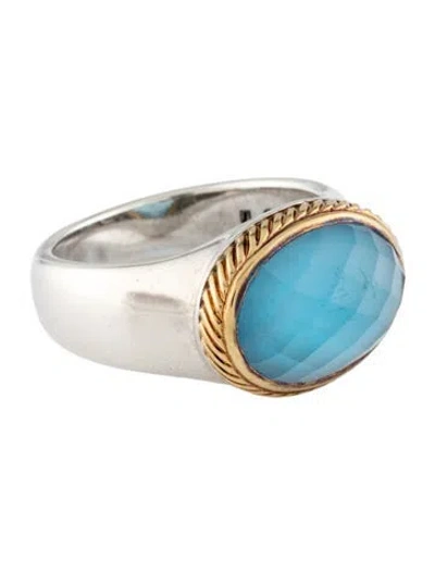 Pre-owned David Yurman Topaz Cocktail Ring In Multi