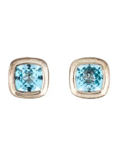 Pre-owned David Yurman Topaz Earclips In Multicolor