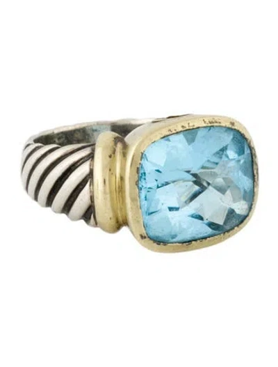 Pre-owned David Yurman Topaz Noblesse Cocktail Ring In Multi