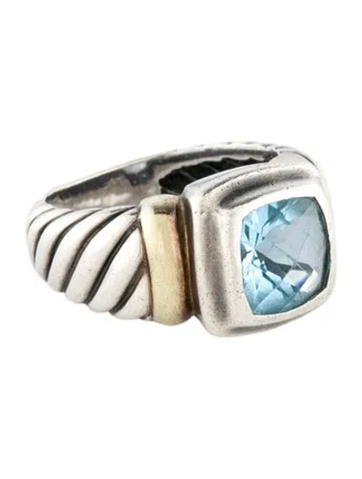 Pre-owned David Yurman Topaz Noblesse Cocktail Ring In Multi