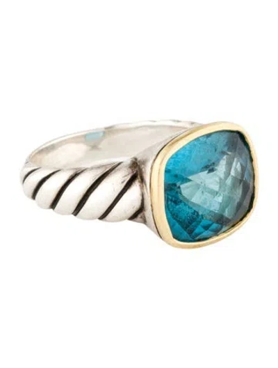 Pre-owned David Yurman Topaz Noblesse Ring In Multi