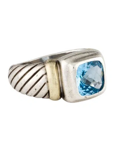 Pre-owned David Yurman Topaz Noblesse Ring In Multi