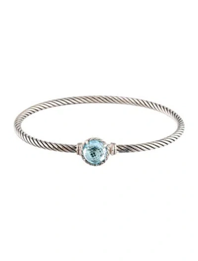 Pre-owned David Yurman Topaz Petite Chatelaine Bracelet, 6.25" In Multicolor