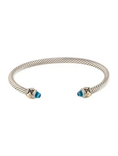 Pre-owned David Yurman Topaz Renaissance Cuff, 6.75" In Multi