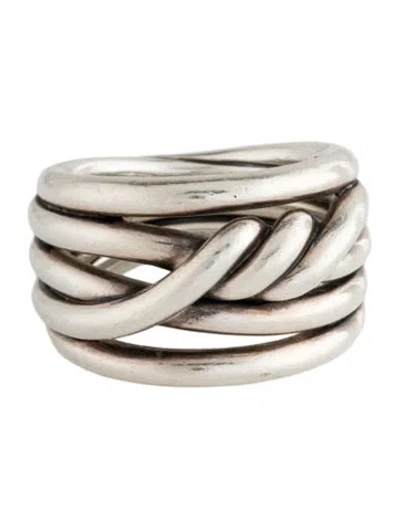 Pre-owned David Yurman Twist Wide Band In Multicolor
