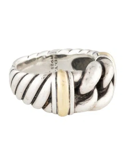 Pre-owned David Yurman Two-tone Band In Multi