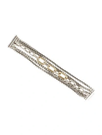Pre-owned David Yurman Two-tone Multi-strand Bracelet