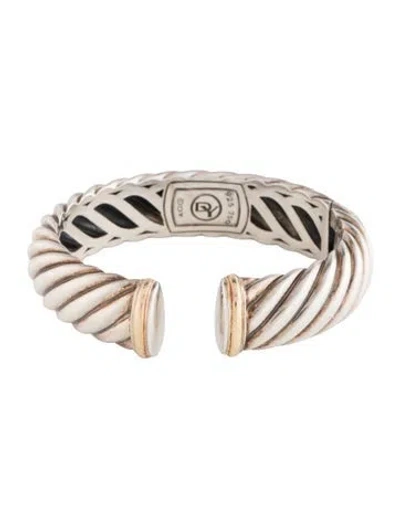 Pre-owned David Yurman Waverly Hinged Bracelet, 6.25" In Multi
