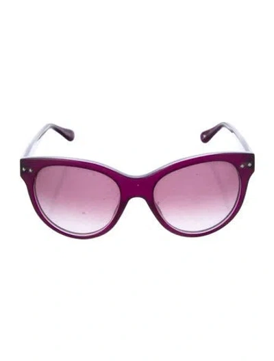 Pre-owned David Yurman Wayfarer Gradient Sunglasses In Purple