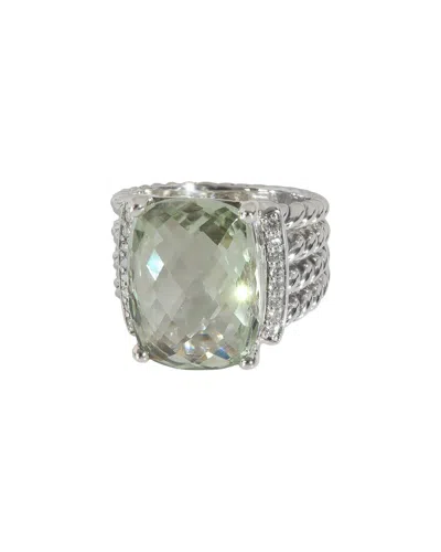 David Yurman Wheaton Silver Diamond Ring (authentic Pre-loved)