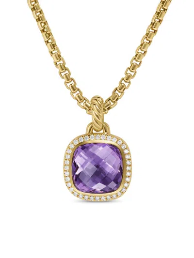 David Yurman Women's Albion Pendant In 18k Yellow Gold In Green